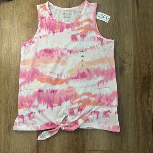 New with Tags from Children’s Place Pink and Orange Tie-Dye Tank Top size Large.